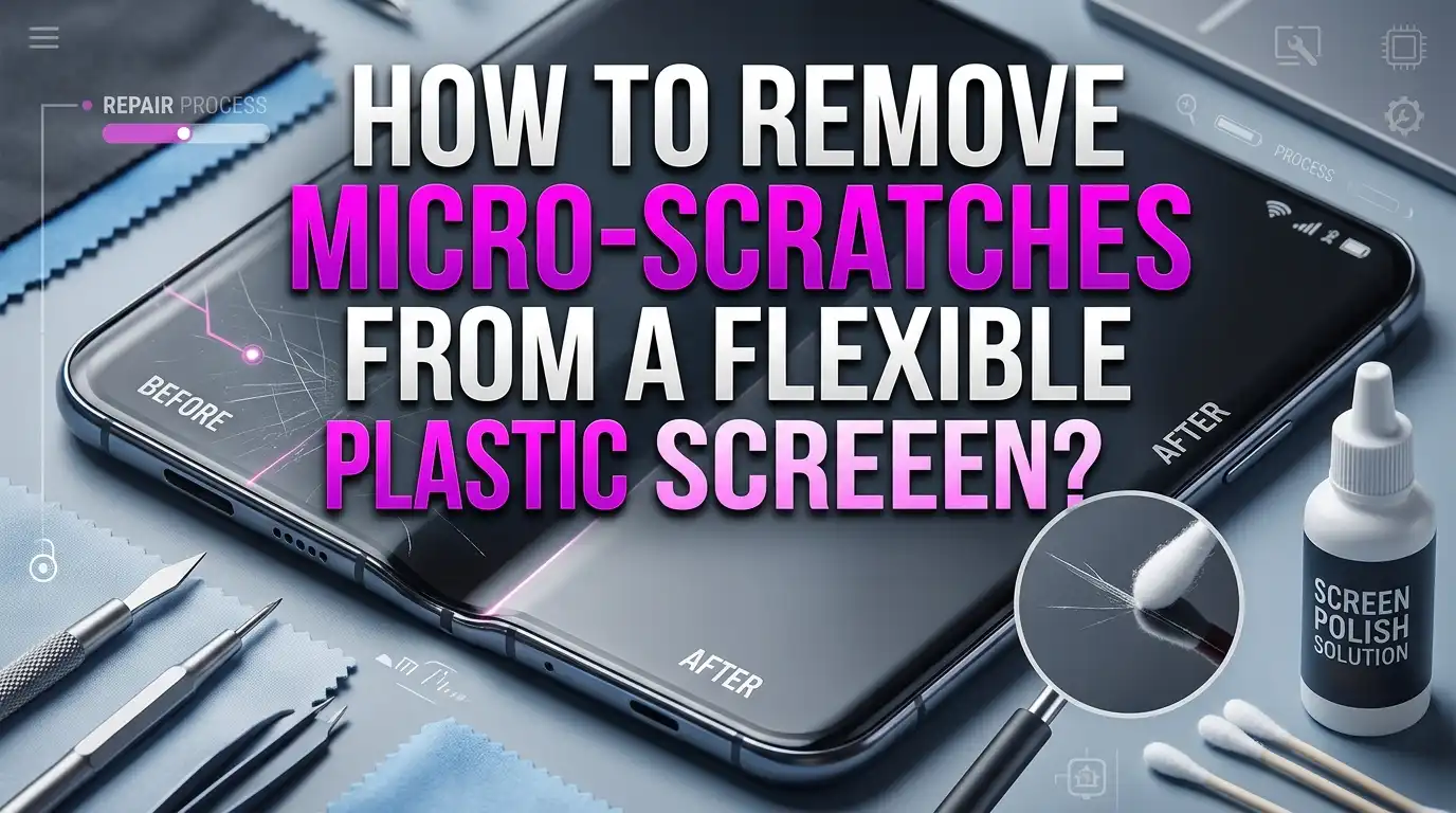 How to Remove Micro Scratches From a Flexible Plastic OLED Screen?