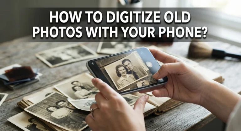 How to Digitize Old Photos With Your Phone?