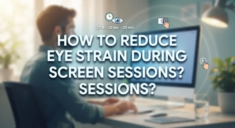 How to Reduce Eye Strain During Long Screen Sessions?