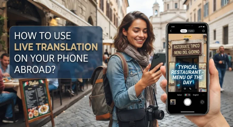 How to Use Live Translation on Your Phone Abroad?